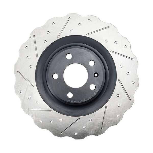 DISCO DE FRENO TRASERO DIRECCIONADO TMX-82-33155-L - foto real 3