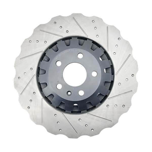 DISCO DE FRENO DELANTERO DIRECCIONADO TMX-82-33158-R - foto real 4