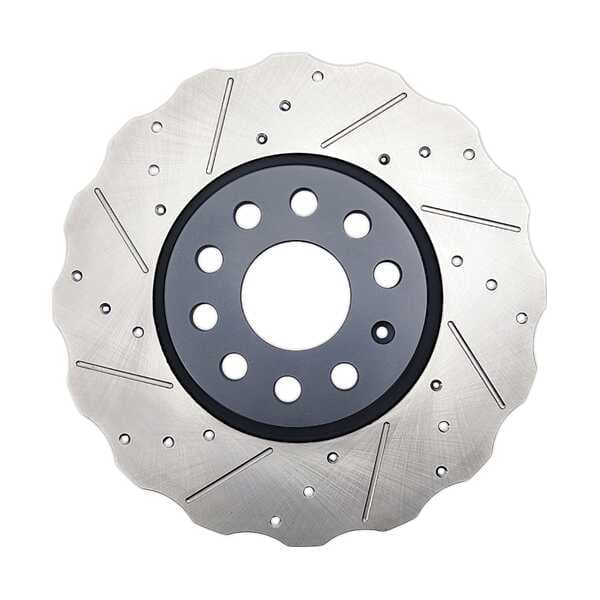 DISCO DE FRENO DELANTERO DIRECCIONADO TMX-82-34279-L - foto real 4