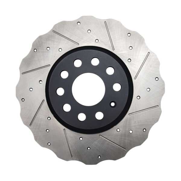 DISCO DE FRENO DELANTERO DIRECCIONADO TMX-82-34279-R - foto real 3
